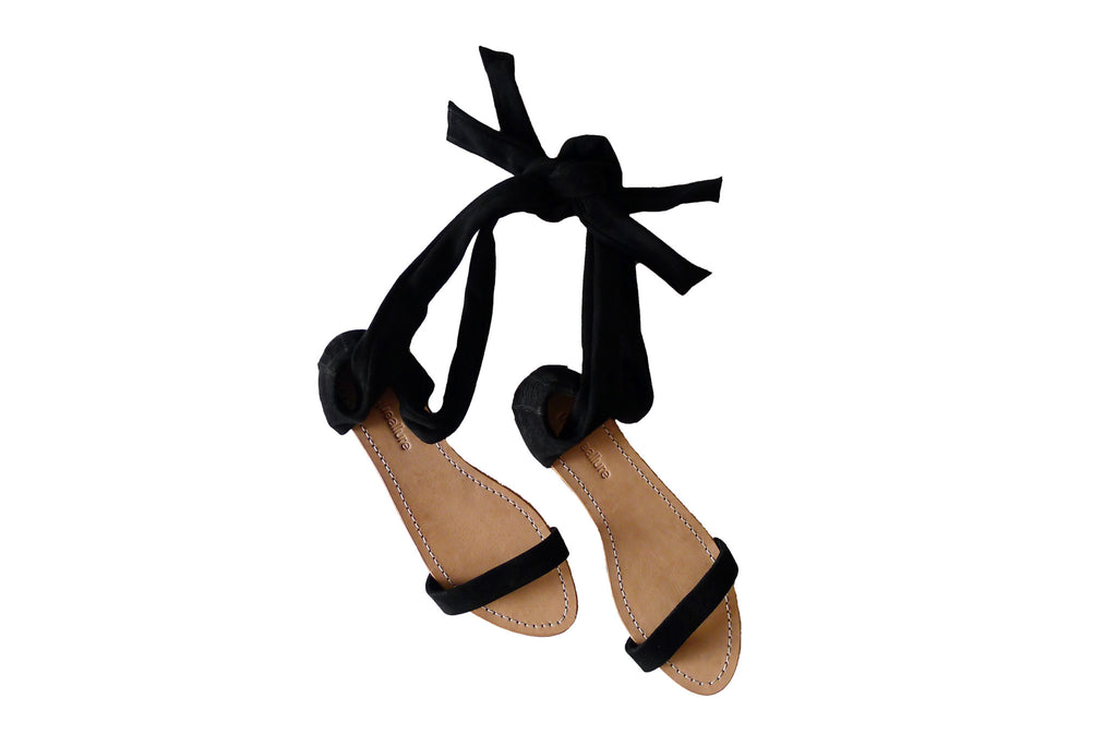 Palma Sandals - Black Suède